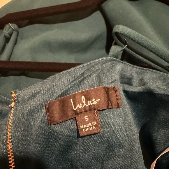 Lulu's Green Midi Dress with Spaghetti Straps - Picture 3 of 3